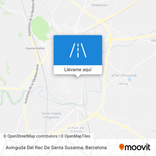 Mapa Avinguda Del Rec De Santa Susanna
