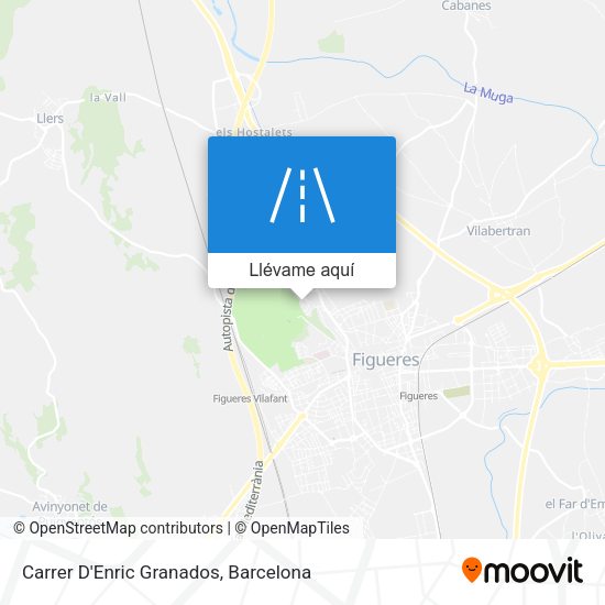 Mapa Carrer D'Enric Granados