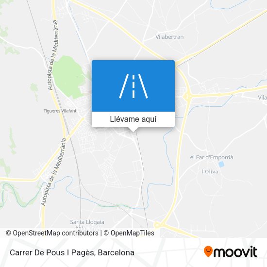 Mapa Carrer De Pous I Pagès