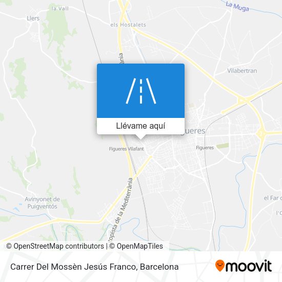 Mapa Carrer Del Mossèn Jesús Franco