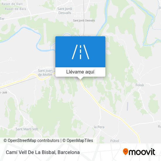 Mapa Camí Vell De La Bisbal