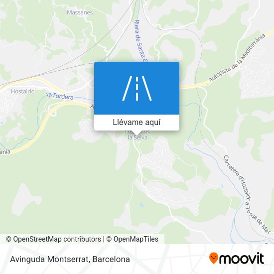 Mapa Avinguda Montserrat