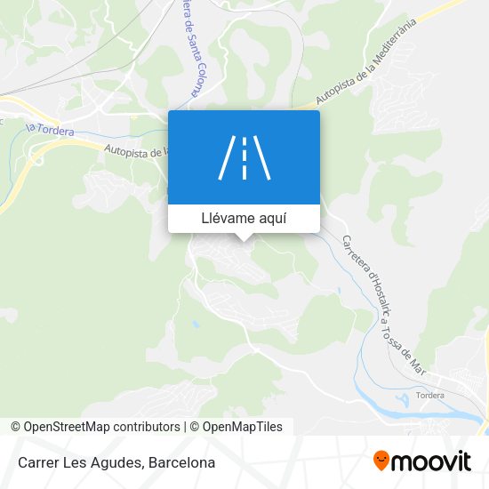 Mapa Carrer Les Agudes