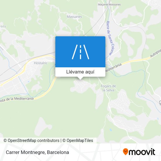 Mapa Carrer Montnegre