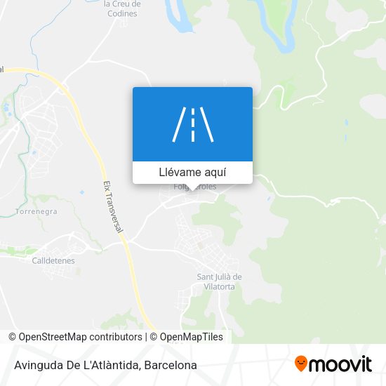 Mapa Avinguda De L'Atlàntida