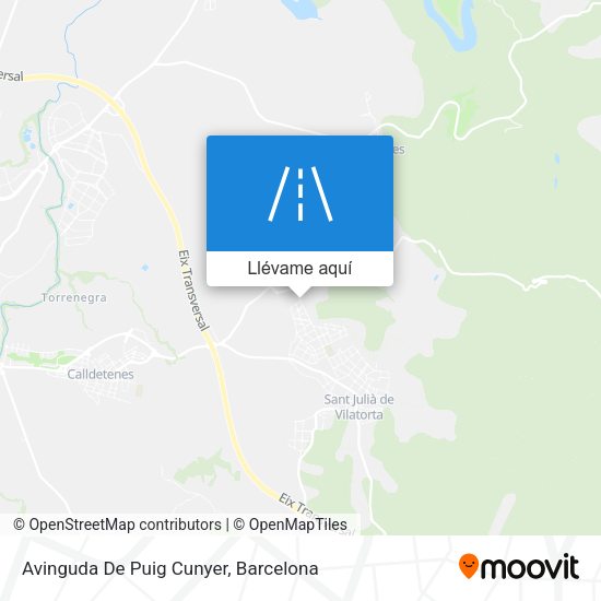 Mapa Avinguda De Puig Cunyer