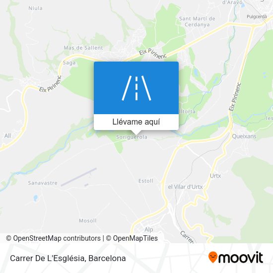 Mapa Carrer De L'Església