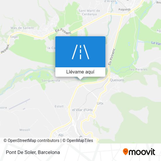 Mapa Pont De Soler