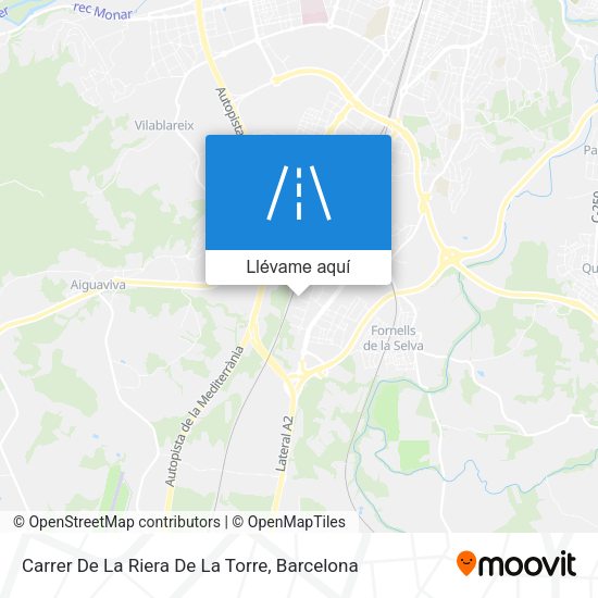 Mapa Carrer De La Riera De La Torre