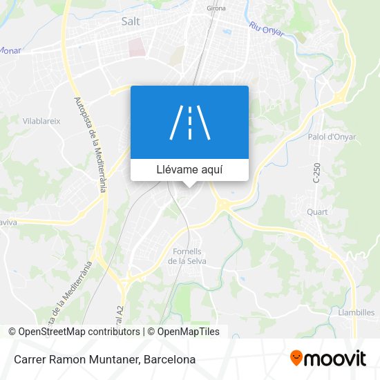Mapa Carrer Ramon Muntaner