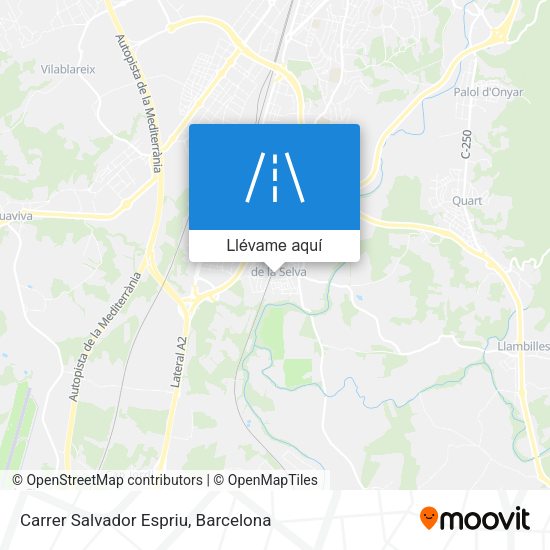 Mapa Carrer Salvador Espriu