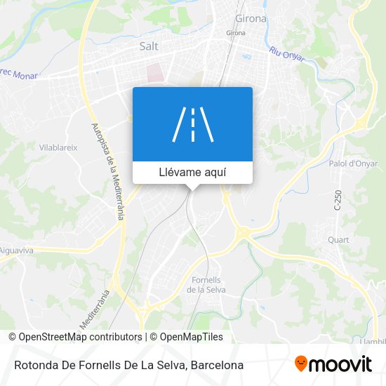 Mapa Rotonda De Fornells De La Selva