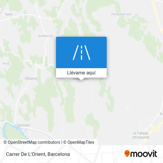 Mapa Carrer De L'Orient