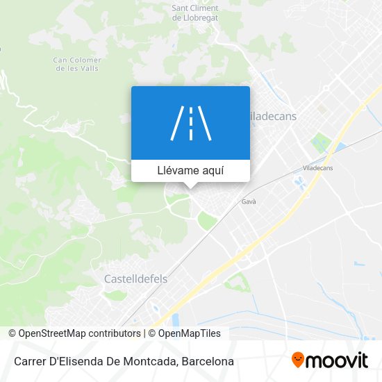 Mapa Carrer D'Elisenda De Montcada