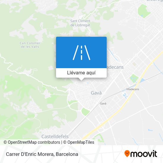 Mapa Carrer D'Enric Morera