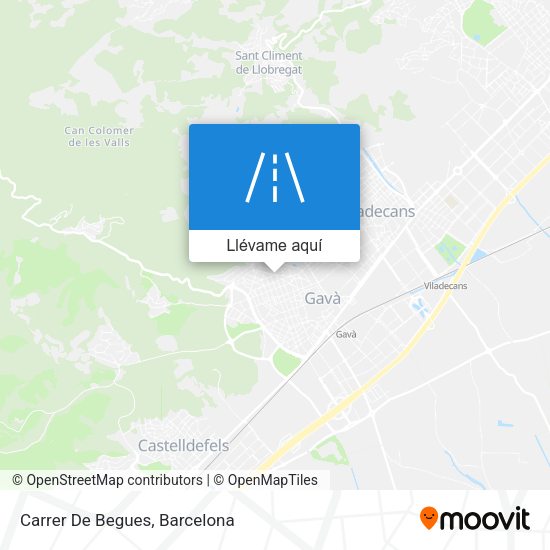 Mapa Carrer De Begues