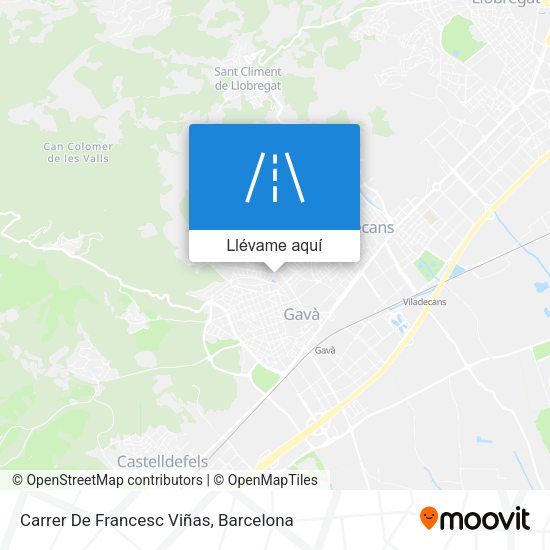 Mapa Carrer De Francesc Viñas