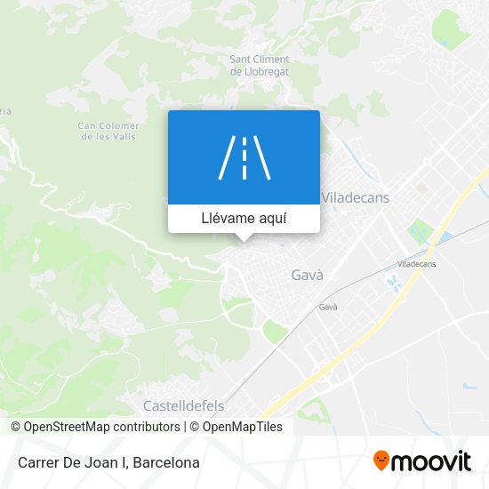 Mapa Carrer De Joan I