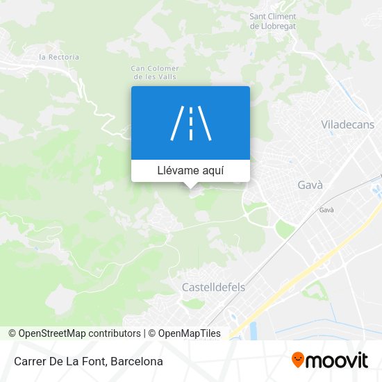 Mapa Carrer De La Font