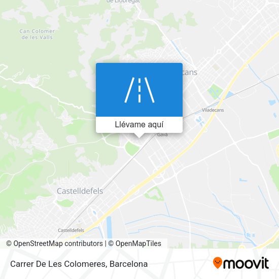 Mapa Carrer De Les Colomeres