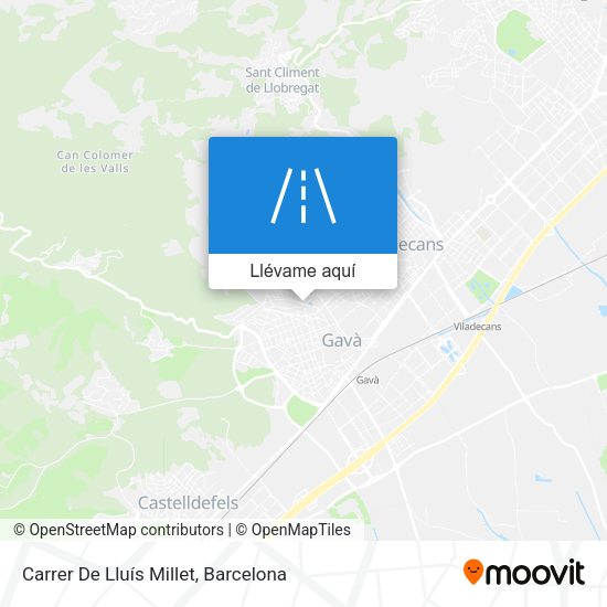 Mapa Carrer De Lluís Millet