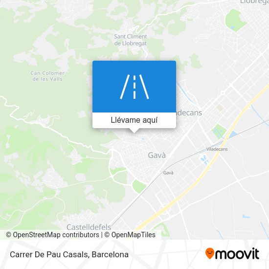 Mapa Carrer De Pau Casals