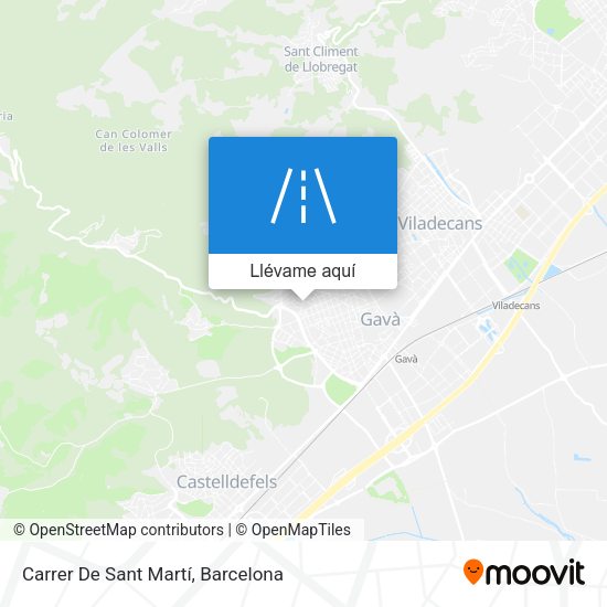 Mapa Carrer De Sant Martí