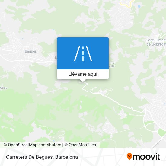 Mapa Carretera De Begues