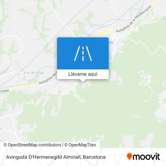 Mapa Avinguda D'Hermenegild Almirall
