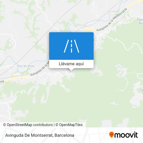 Mapa Avinguda De Montserrat