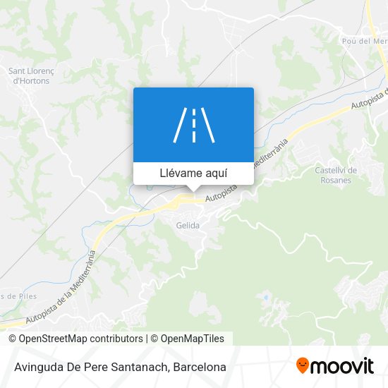 Mapa Avinguda De Pere Santanach