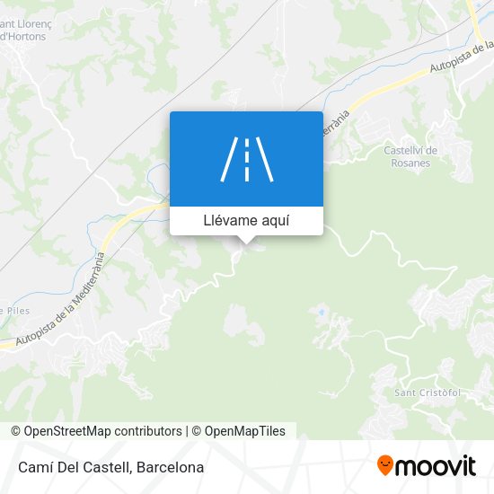 Mapa Camí Del Castell