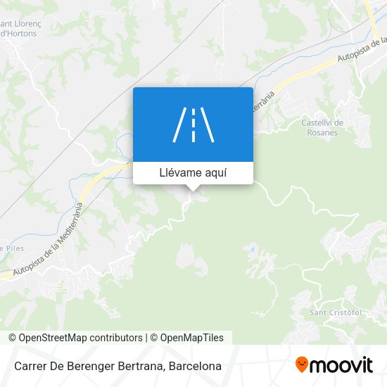 Mapa Carrer De Berenger Bertrana