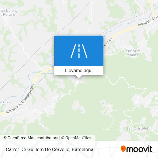 Mapa Carrer De Guillem De Cervelló