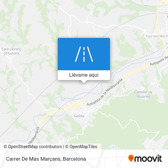 Mapa Carrer De Mas Marçans