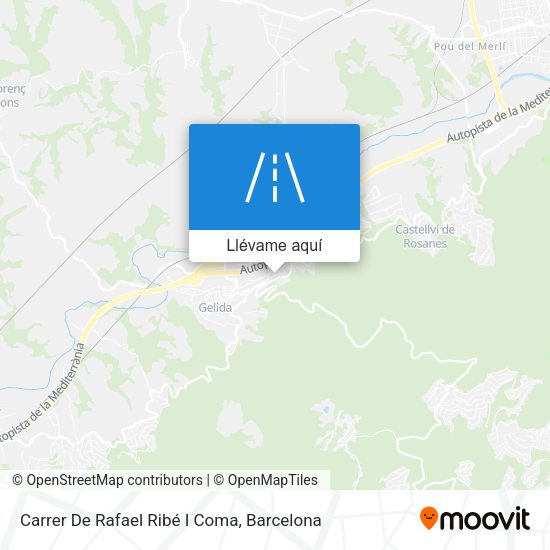 Mapa Carrer De Rafael Ribé I Coma