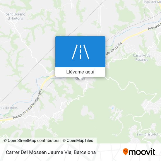 Mapa Carrer Del Mossén Jaume Via