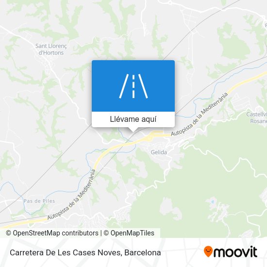 Mapa Carretera De Les Cases Noves
