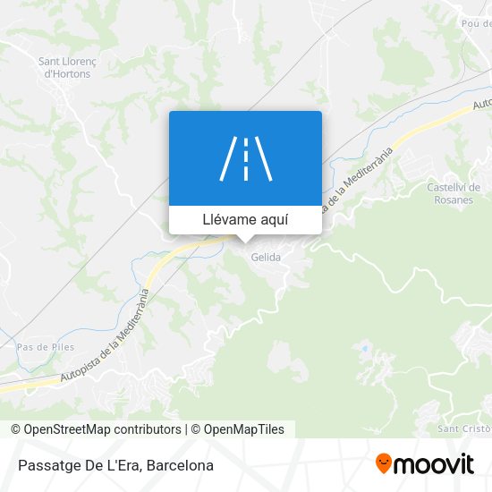 Mapa Passatge De L'Era