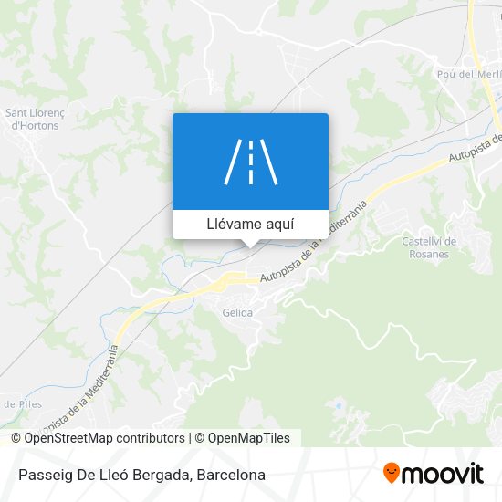 Mapa Passeig De Lleó Bergada