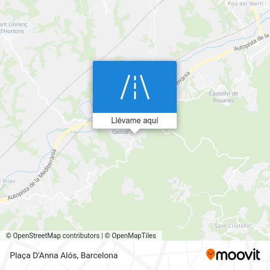 Mapa Plaça D'Anna Alós