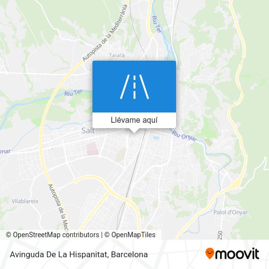 Mapa Avinguda De La Hispanitat