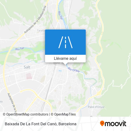 Mapa Baixada De La Font Del Canó