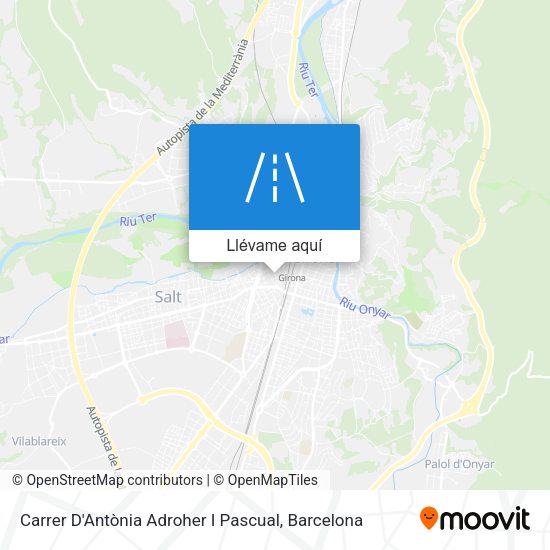 Mapa Carrer D'Antònia Adroher I Pascual