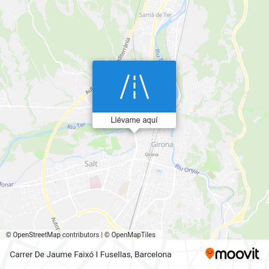 Mapa Carrer De Jaume Faixó I Fusellas