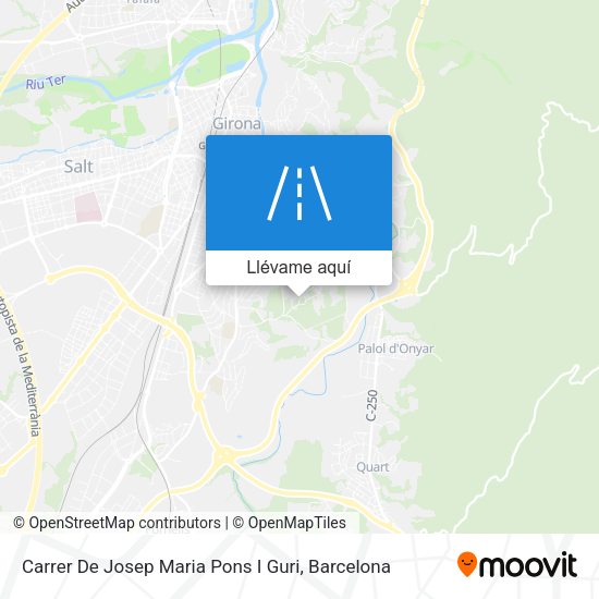 Mapa Carrer De Josep Maria Pons I Guri