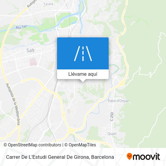 Mapa Carrer De L'Estudi General De Girona