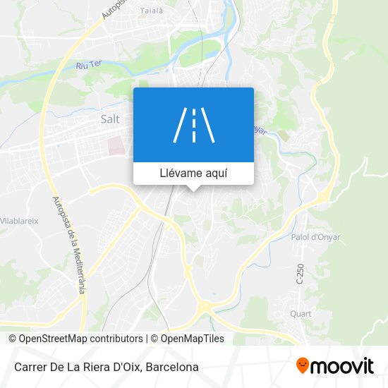 Mapa Carrer De La Riera D'Oix