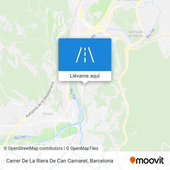 Mapa Carrer De La Riera De Can Camaret