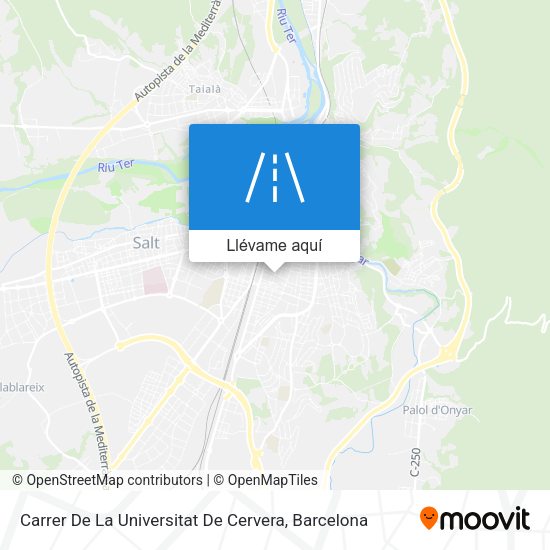 Mapa Carrer De La Universitat De Cervera